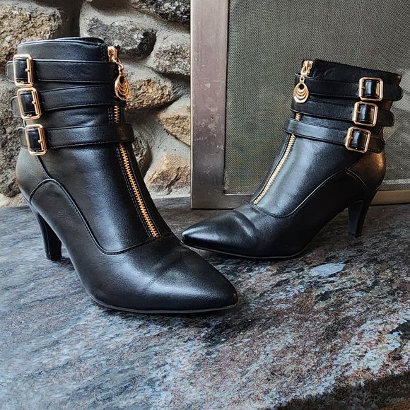 NWOT IDIFU Buckle Strap Ankle Booties Size 10 - Picture 11 of 16